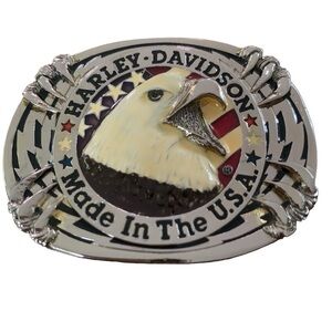 Vintage Harley Davidson Screaming Eagle Belt Buckle Silver Raintree USA 1978